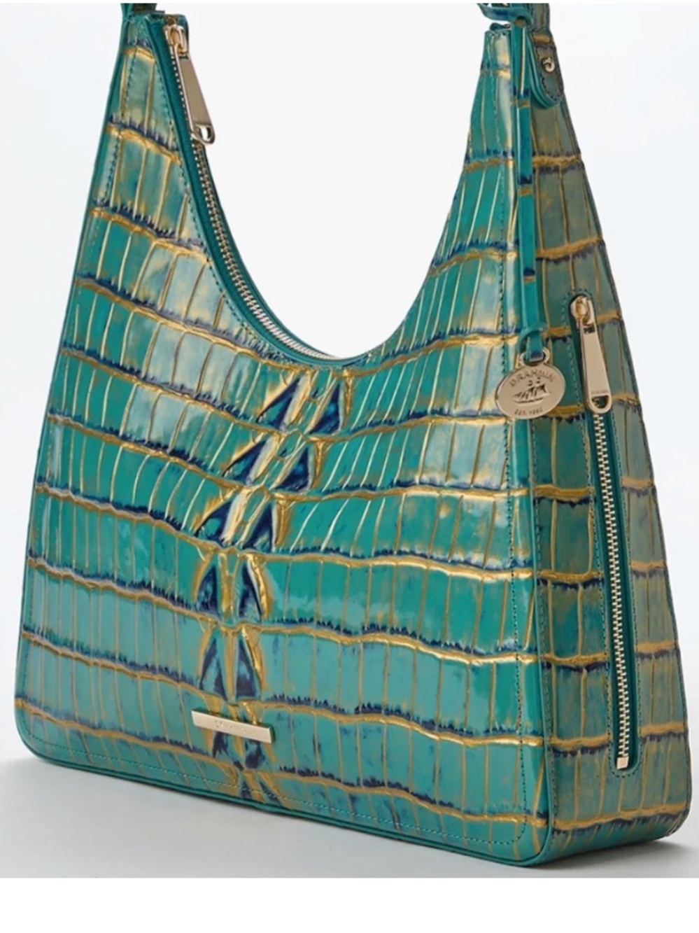 ☀️ 🌴🦜HTF PARAKEET ESTUARY BRAHMIN TABITHA SHOULDER BAG - Picture 12 of 12